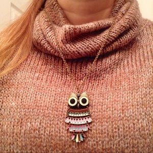 Owl pendant on 26 in. chain 🔸 like new!! 🔸